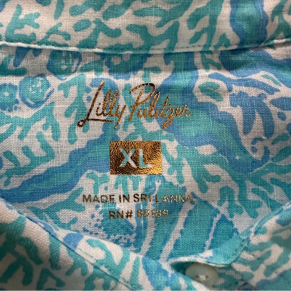 Lilly Pulitzer Coralynn Linen Button Down Shirt - Picture 6 of 8